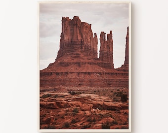 Desert Art Print, Arizona Desert Wall Art, Boho Desert Canvas, Western Wall Art, Desert Canyon Digital Art, Printable Poster, Large Wall Art