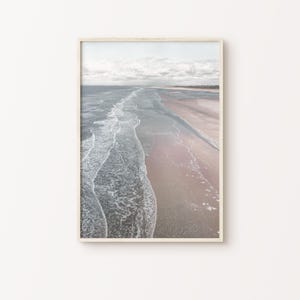 Coastal Print Neutral Wall Decor Beach Printable Ocean Wall Art Boho Beach Decor Aerial Beach Photography Print Nature Poster Coastal Art