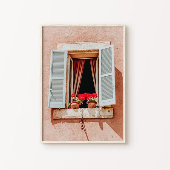 Italian Building Printable Photography, Italian Country Wall Art, Italy Tuscany Facade Prints, Italy Canvas Art, Tuscany Farmhouse Decor