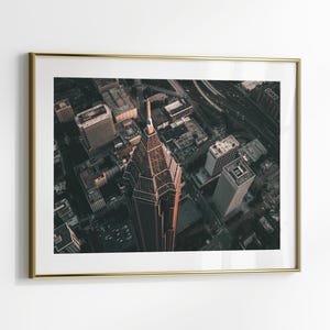 Atlanta Skyline Wall Art, City of Atlanta Landscape Print, Atlanta Skyline Photography Print, Printable Atlanta Poster, City Large Wall Art image 3