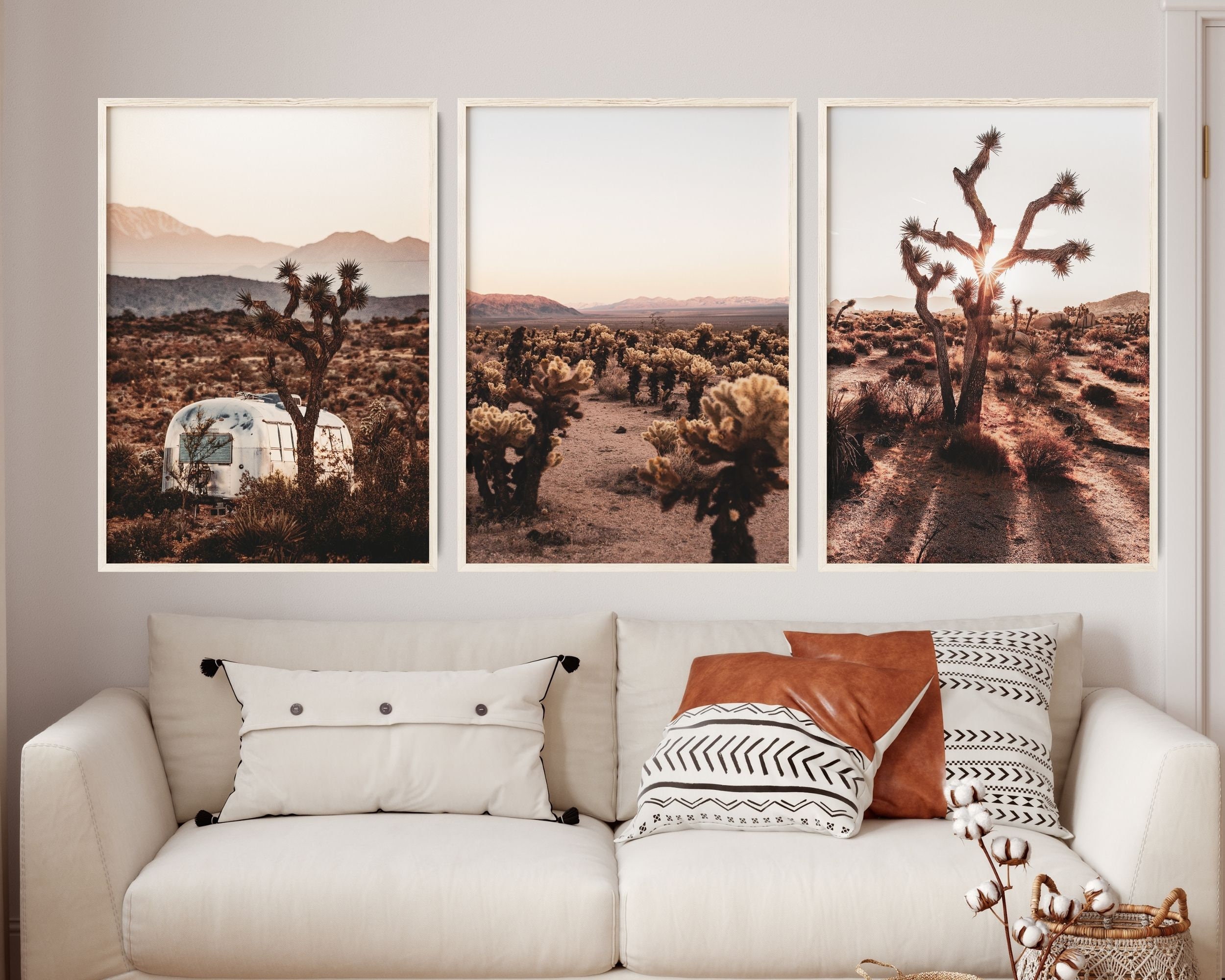 Joshua Tree 3 Pieces Printable Large Wall Art California | Etsy