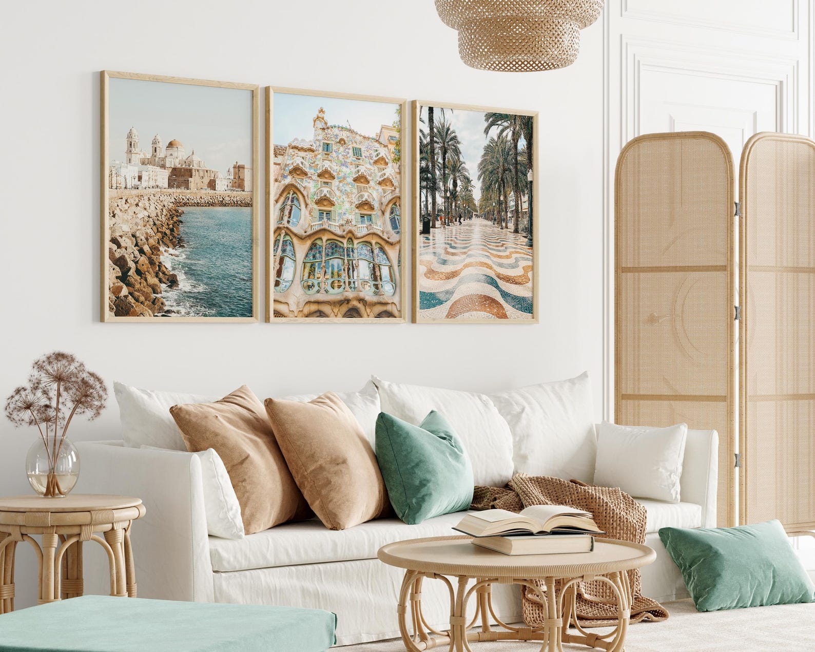 Mediterranean Printable Wall Art: Coastal Print Set of 3, Spain ...