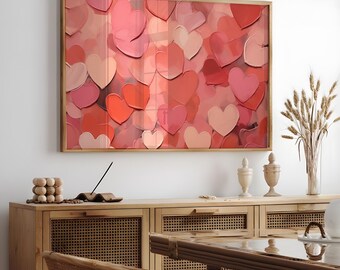 Valentine's Day Printable Wall Art, Romantic Art For Valentine, Valentine's Day Home Decor, Love Wall Art, Instant Download