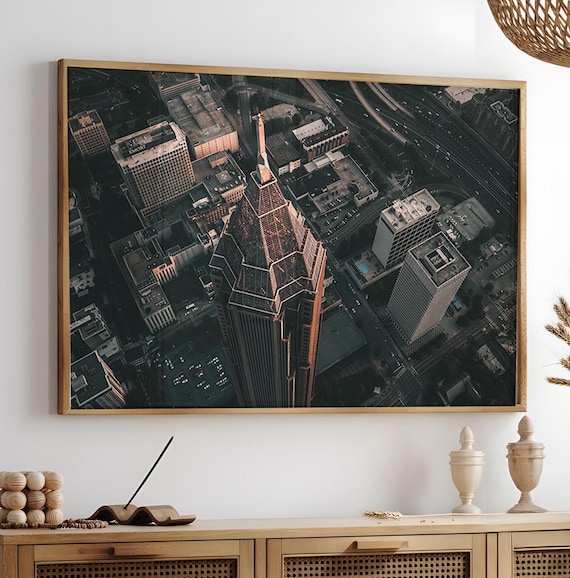 Atlanta Skyline Wall Art, City of Atlanta Landscape Print, Atlanta Skyline Photography Print, Printable Atlanta Poster, City Large Wall Art