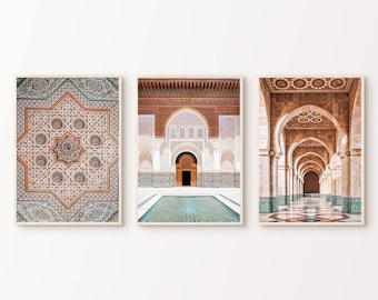 Printable India 3 Pieces Large Wall Art, India Gallery Wall Set, Indian Wall Decor, India Set of 3 Photography, Boho Architecture Prints