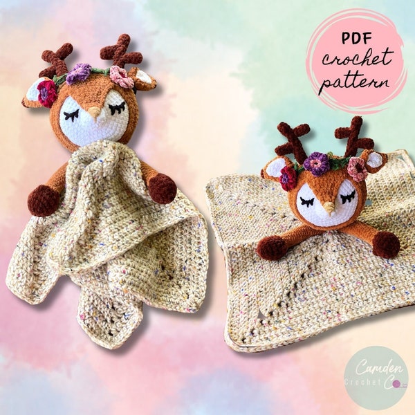 Deer Lovey Blanket Crochet Pattern | Security Blanket | Amigurumi | PDF Digital Pattern | English
