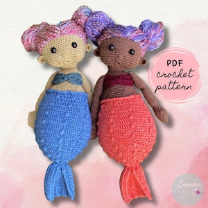 Mermaid Doll Crochet Pattern | Amigurumi | PDF Digital Pattern | English