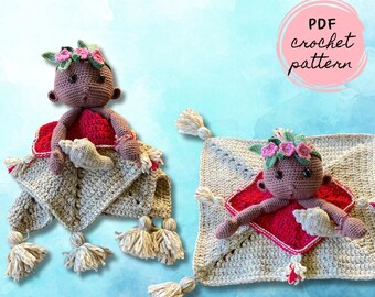Baby Island Princess Lovey Blanket Häkelanleitung | Schmusetuch | Amigurumi | PDF digitales Schnittmuster | Englisch