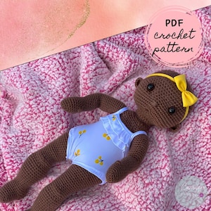 Waldorf Inspired Life Size Realistic Baby Doll Crochet Pattern | NO Clothes INC | Amigurumi | PDF Digital Pattern | English