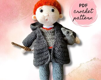 Red-head Wizard Rat Crochet Doll Pattern | Amigurumi | PDF Digital Pattern | English