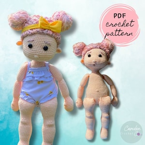 Basic Crochet Doll Pattern | No clothes or accessories included | Amigurumi | PDF digital pattern | English