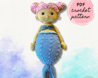 Mermaid Dolly Crochet Pattern | Amigurumi | PDF Digital Pattern | English