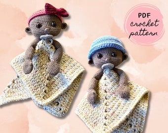 Baby Doll Lovey Blanket Crochet Pattern  | Security Blanket | Amigurumi | PDF digital pattern | English