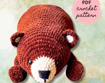 Bear Crochet Pattern | Amigurumi | Digital File | English | Baby Gift | Baby Shower