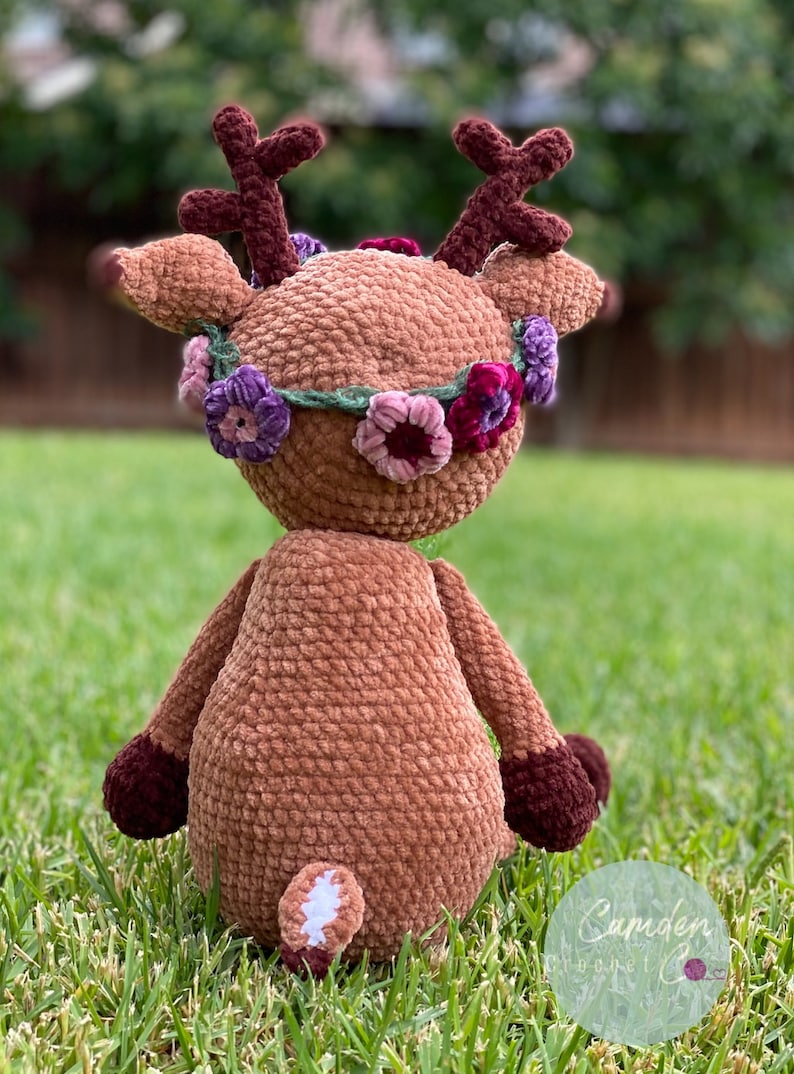 Dixie Deer Crochet Pattern Amigurumi Sweetheart Snuggle Buddy Series Digital File English image 5