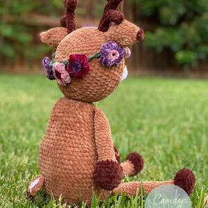 Dixie Deer Crochet Pattern Amigurumi Sweetheart Snuggle Buddy Series Digital File English image 4