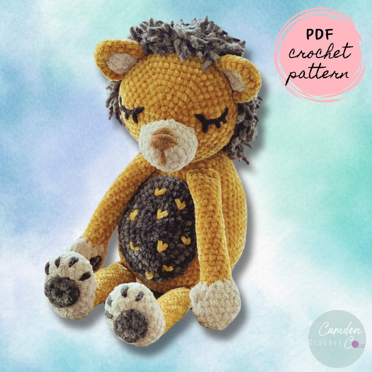 Leighton Lion Snuggle Buddy Pattern