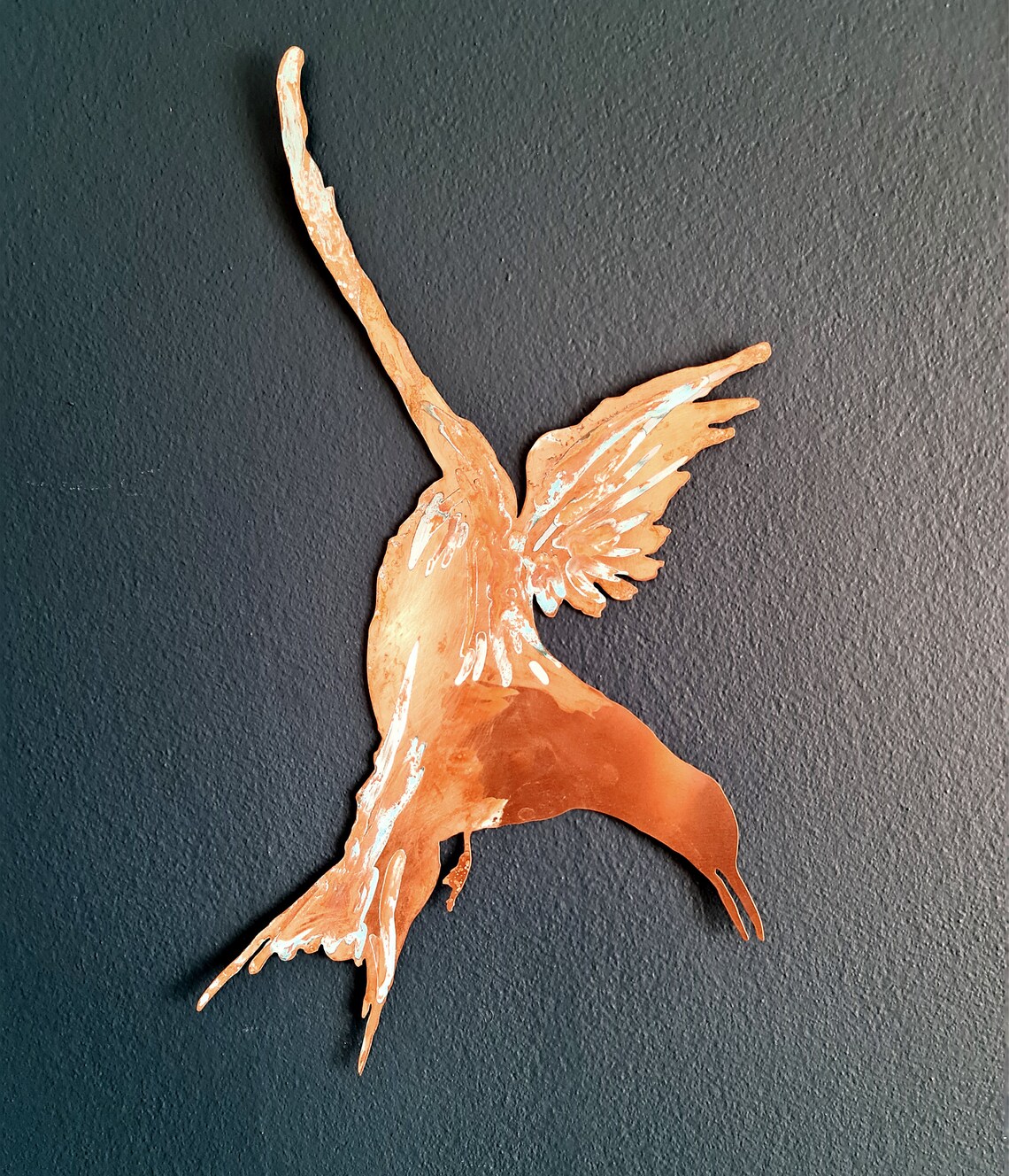 Flying Birds Glamour Metal Wall Art. Birds Copper Wall Etsy