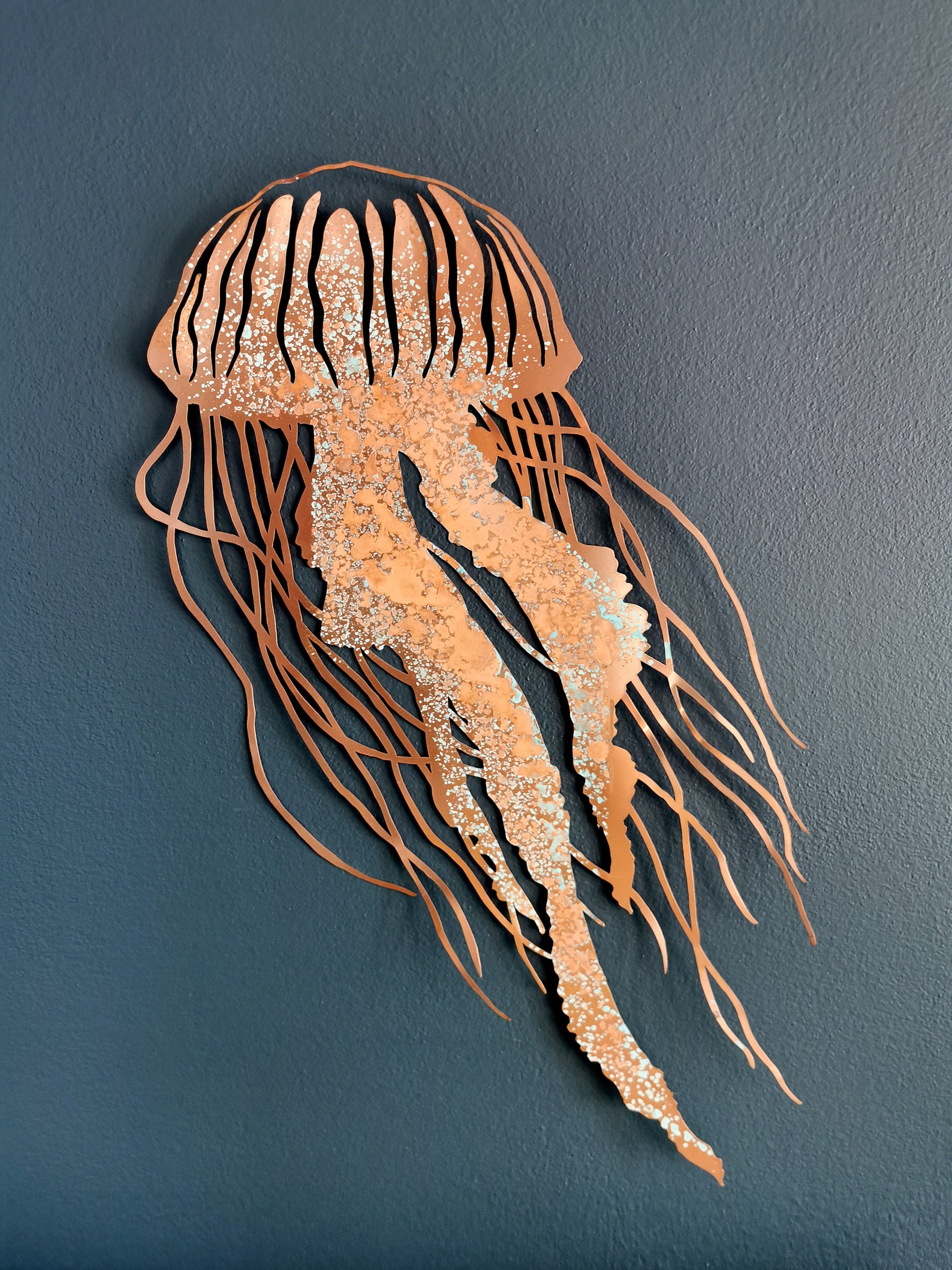 Jellyfish Wall Art. Wall Decor Glamour Jellyfish. Copper Etsy Australia