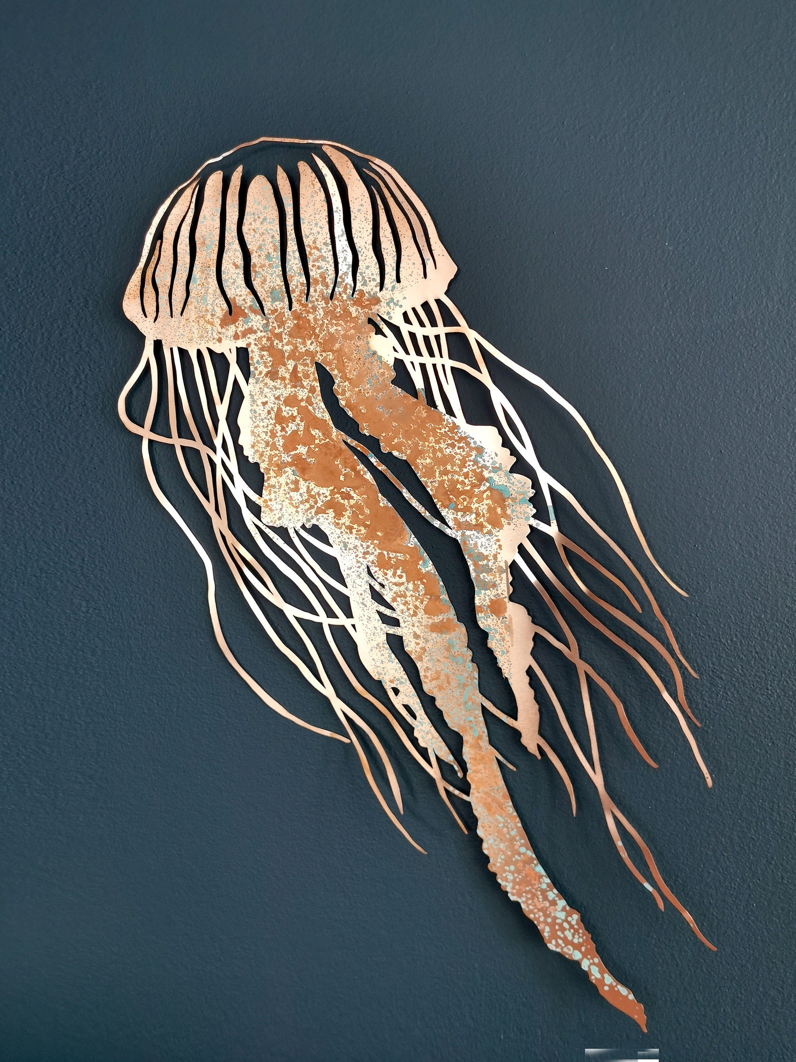 Jellyfish Wall Art. Wall Decor Glamour Jellyfish. Copper Etsy Australia