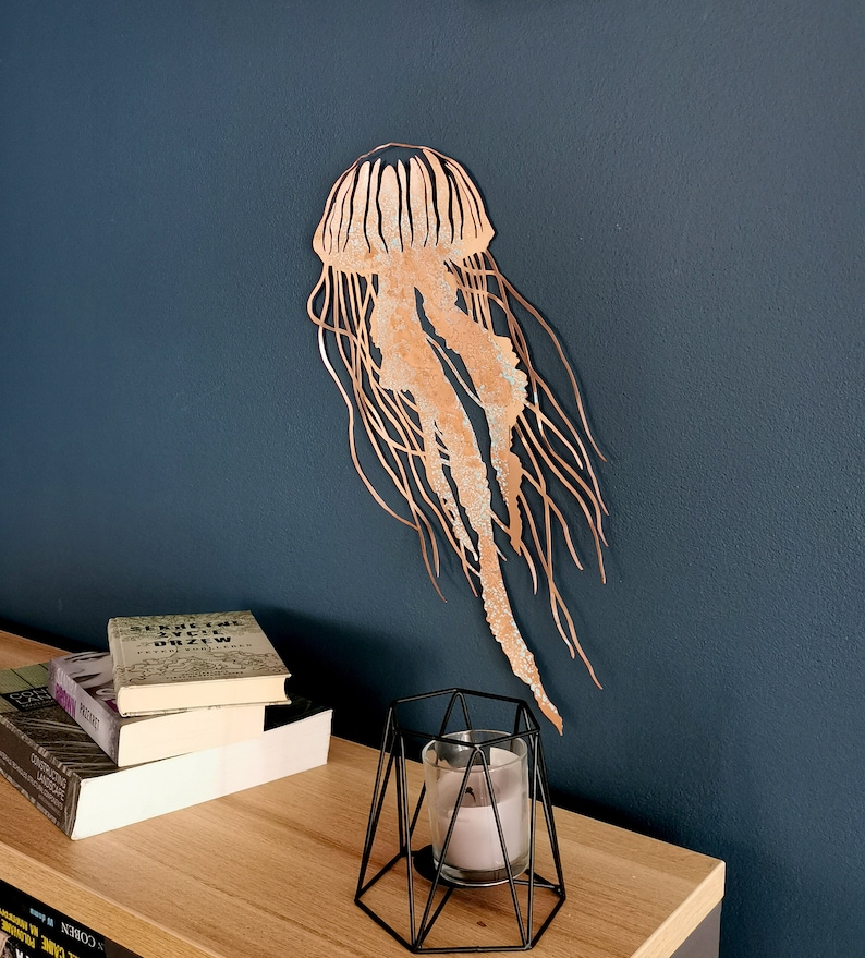 Jellyfish Wall Art. Wall Decor Glamour Jellyfish. Copper | Etsy Australia