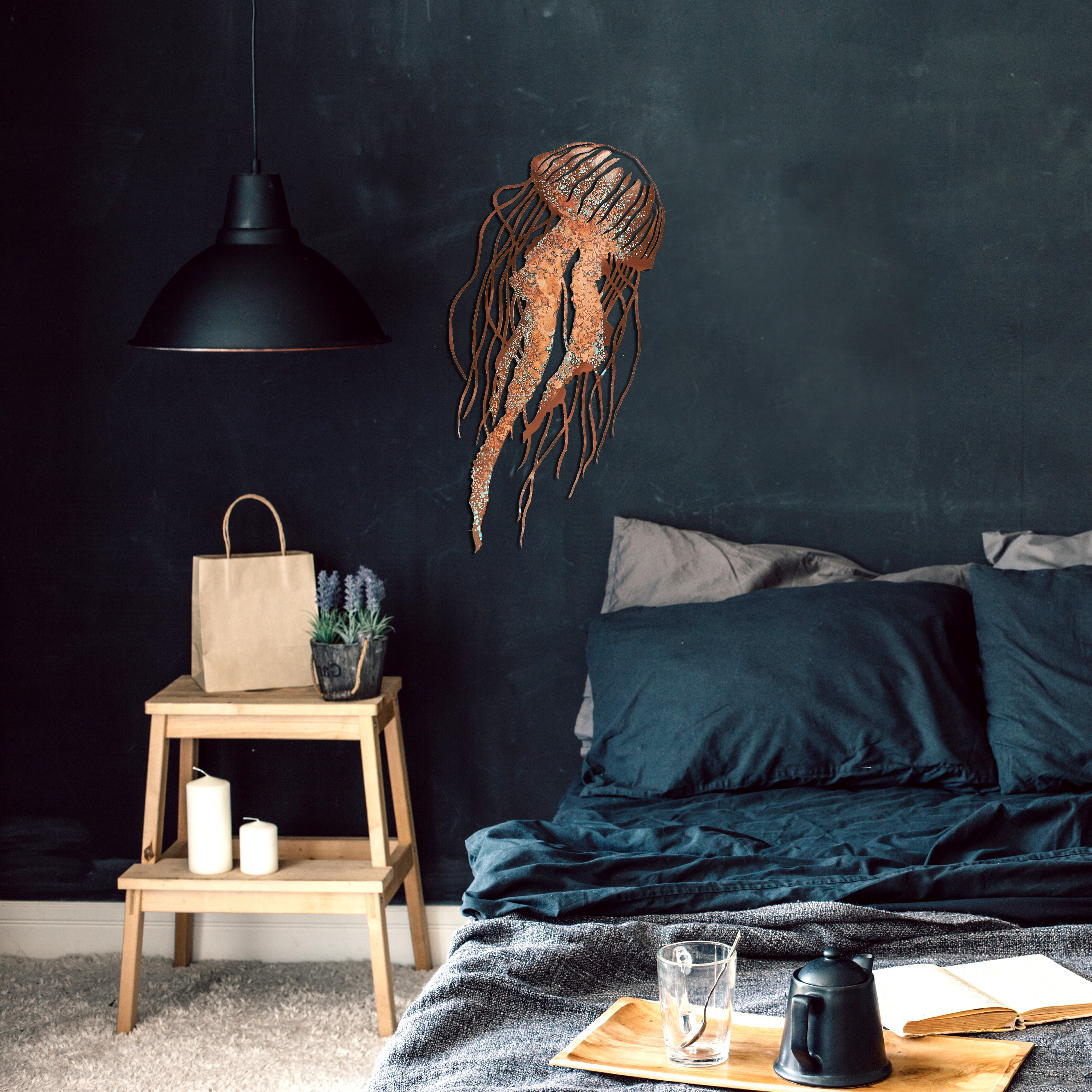 Jellyfish Wall Art. Wall Decor Glamour Jellyfish. Copper Etsy Australia