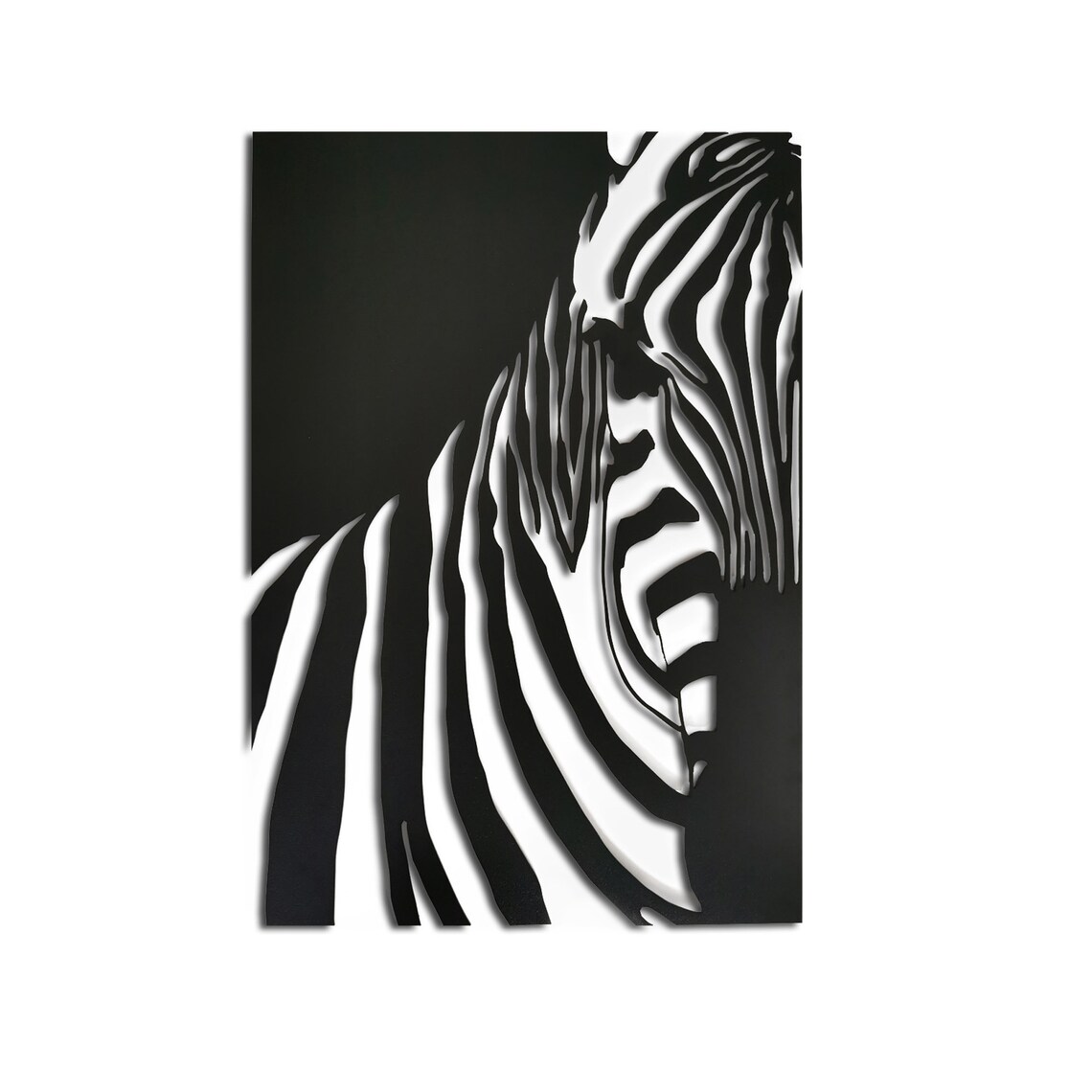 Metal Wall Decor Wall Art Zebra animal Contemporary metall Etsy