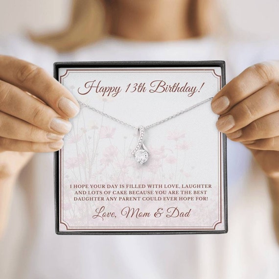 Thirteenth Birthday Necklace 13th Birthday Gift Teen Birthday Gift Official Teenager Gift for 13 Year Old Girl Gifts 13th Birthday Girl