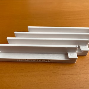 Retaining Clips for T8 LED Light Fixtures, like the brand Barrina or similar, qty 4, white - 3D Printed