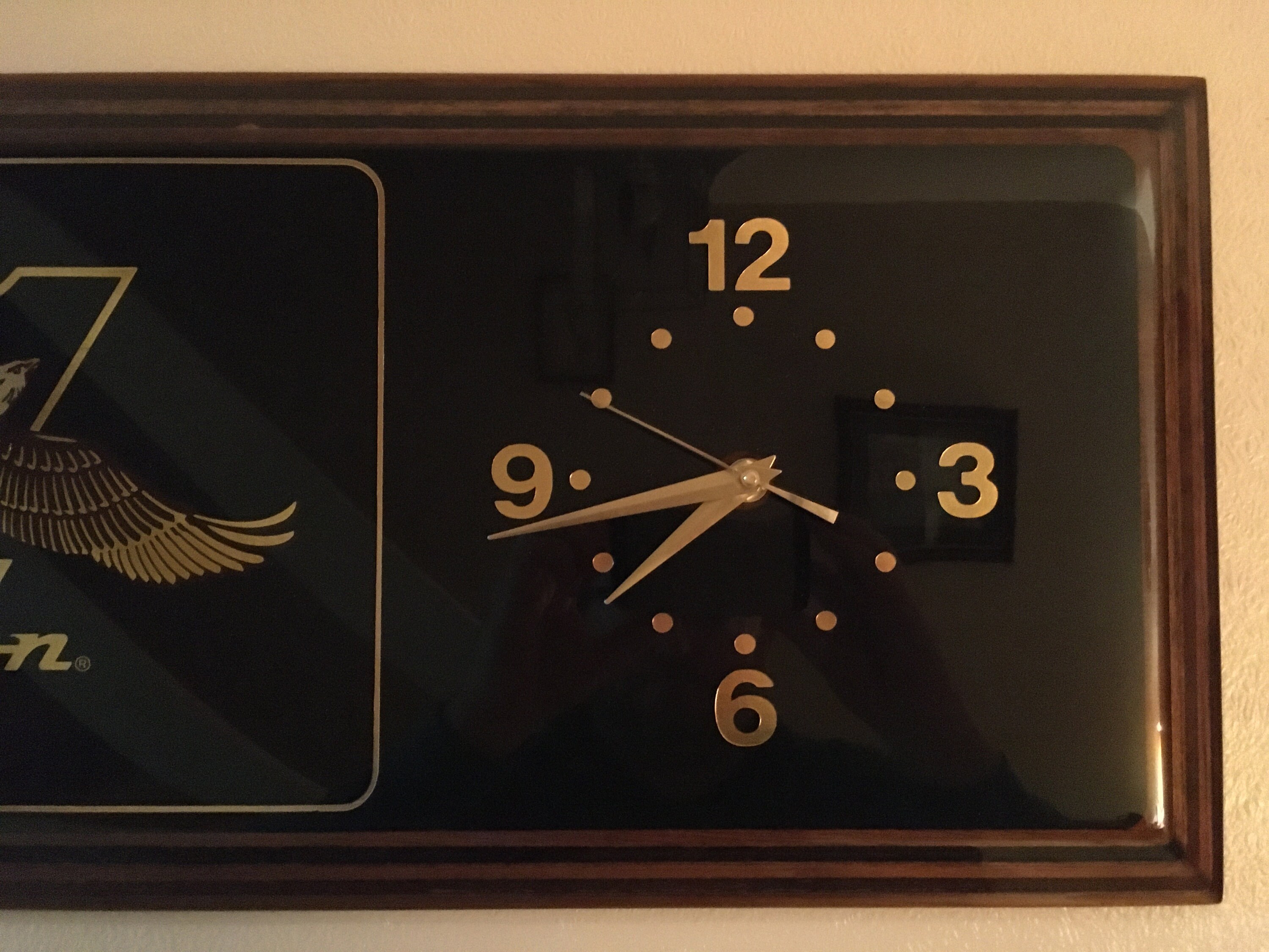 Snap On Eagle Wooden Wall Clock Etsy