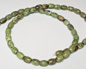 27.7-gram rare GASPEITE beads about 16-inch strand NATURAL colored stone from Australia