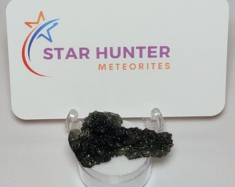 35.8 carats Authentic natural Czech Republic Moldavite from Meteorite Impact - 40mm long