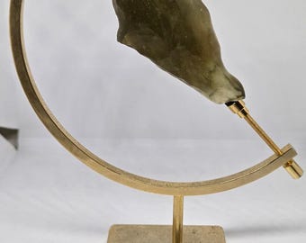 Libyan Desert Glass with Stand and COA - 75.3 grams 376.5 carats
