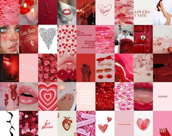 Red Pink Aesthetic Etsy red pink aesthetic etsy