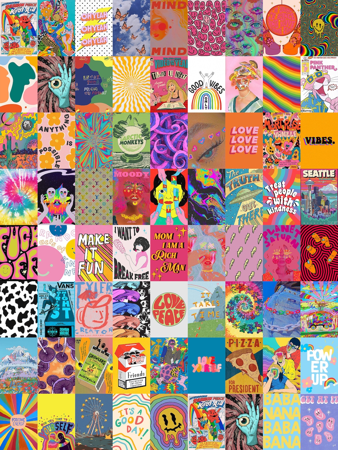 Indie Wall Collage Kit, Indie Posters, Indie Aesthetic Wall Decor ...