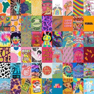 Indie Wall Collage Kit Indie Posters Indie Aesthetic Wall - Etsy