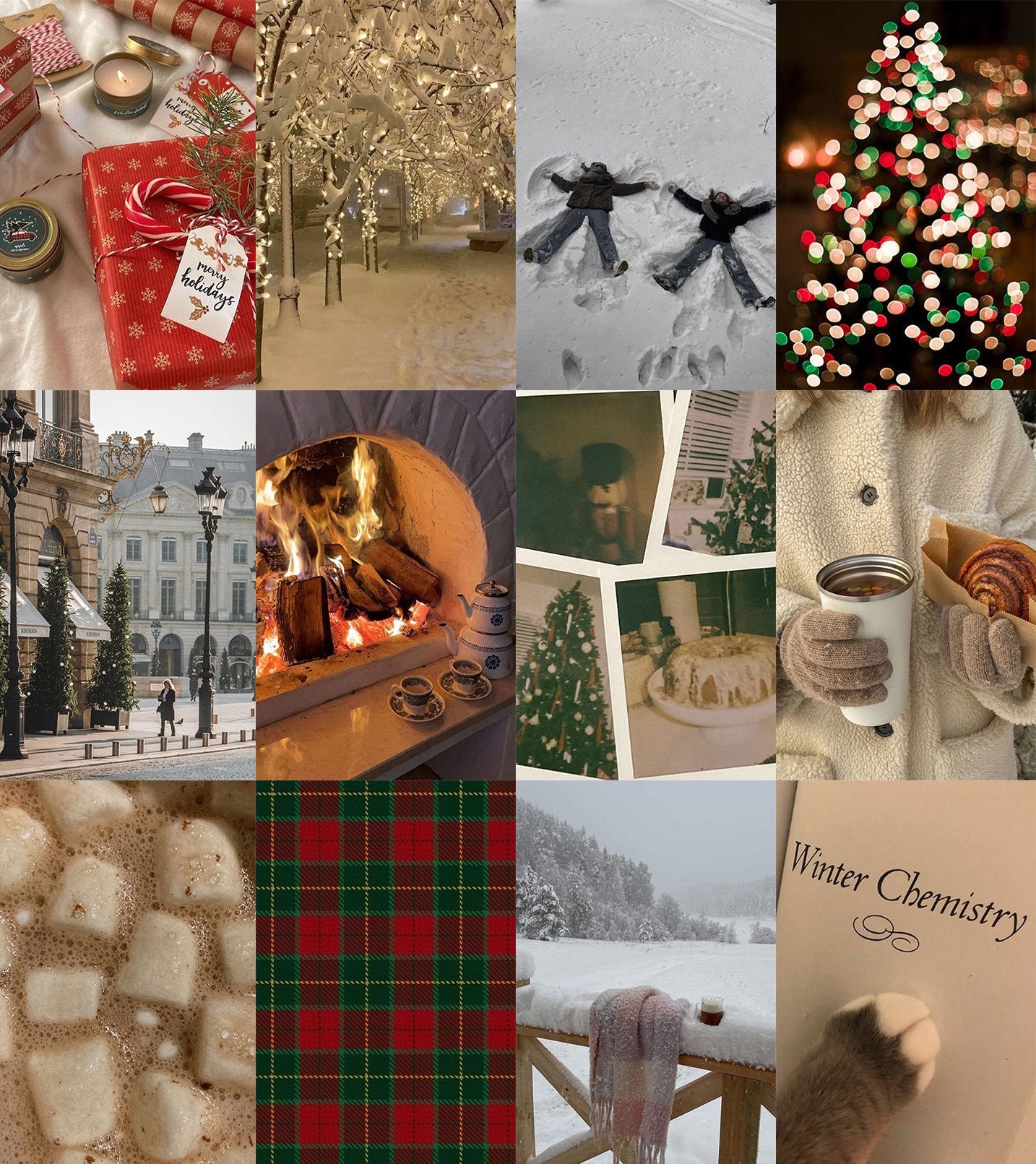 20+ Christmas Collage Aesthetic Ideas : Christmas Market 1 - Fab Mood