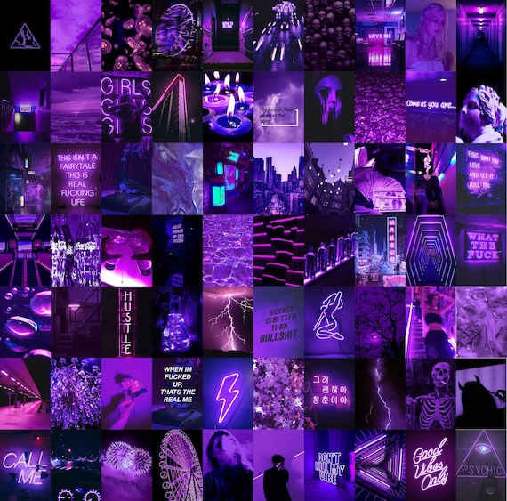 Purple Euphoria Wall Collage Kit Aesthetic DIGITAL DOWNLOAD | Etsy