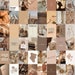 50 PCS | Neutral Wall Collage Kit | Cream Aesthetic Photo Collage | Beige Pictures Room Decor (DIGITAL DOWNLOAD) 4x6 Size 