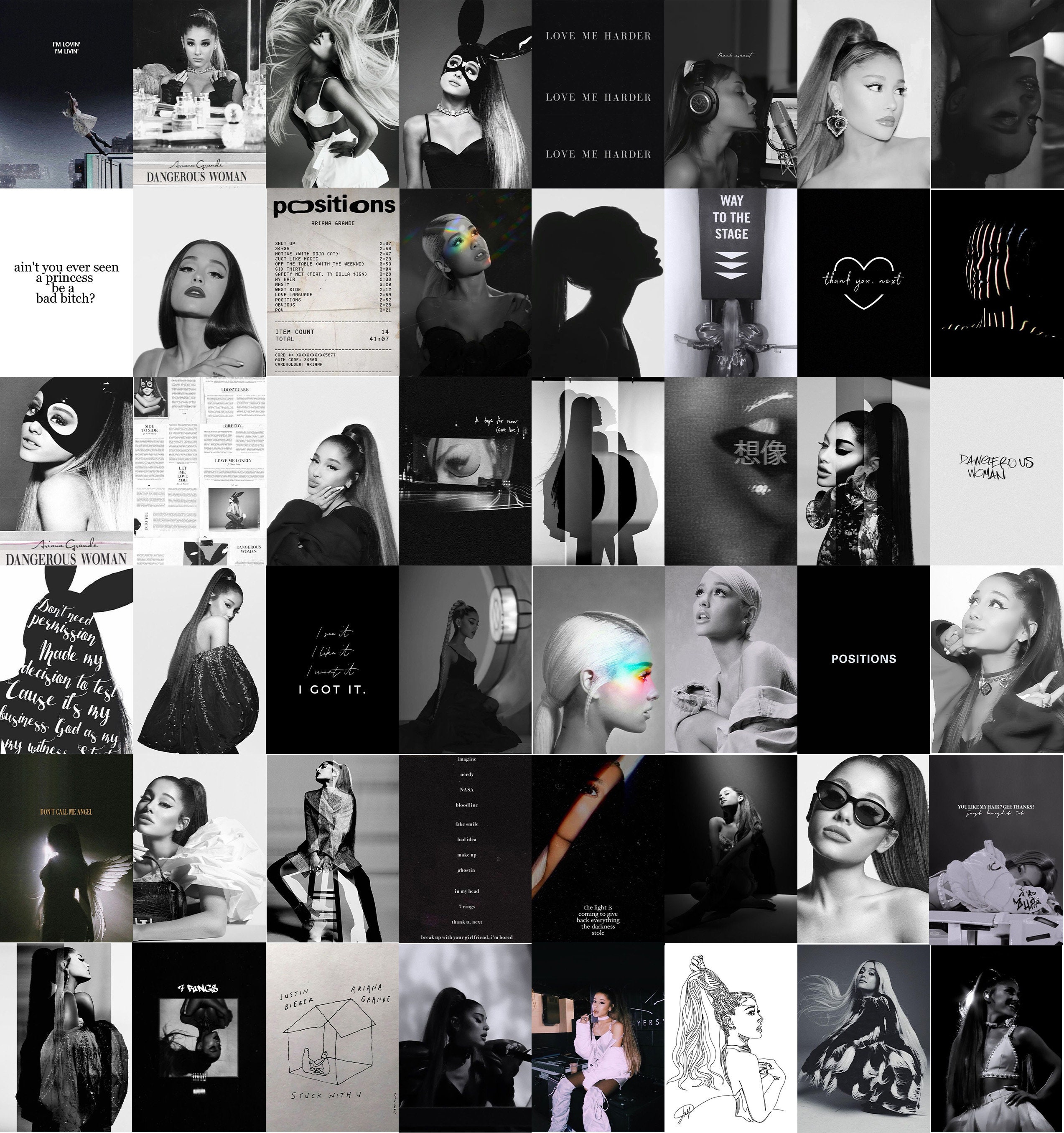 Ariana Grande 'Discography Collage' Poster – Posters Plug