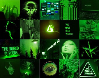 G R E E N G L O W  Dark green aesthetic, Green aesthetic, Neon