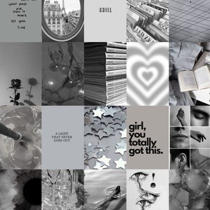 108 PCS Grey Wall Collage Kit Grey Aesthetic Photo Collage - Etsy
