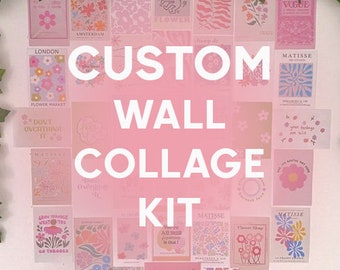 Custom Wall Collage Kit, Personalized Wall Photo Collage Kit, Custom Aesthetic Wall Collage Kit, Wall Photo Collage for Your Room