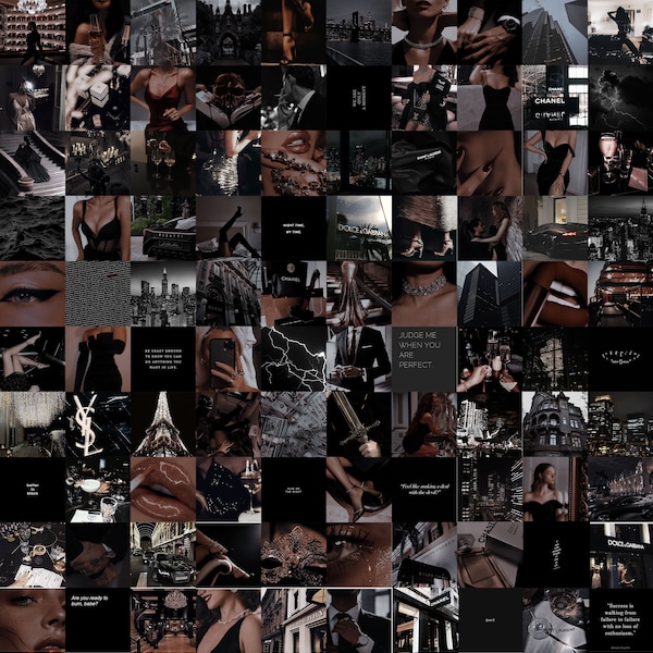 Aesthetic Wall Decor Black Etsy