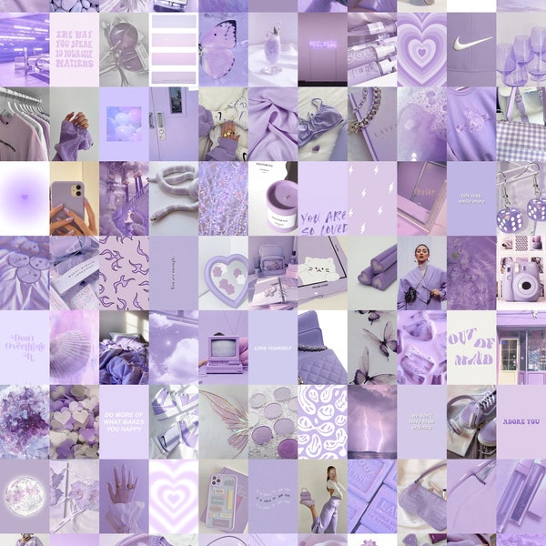 Purple Wall Collage - Etsy