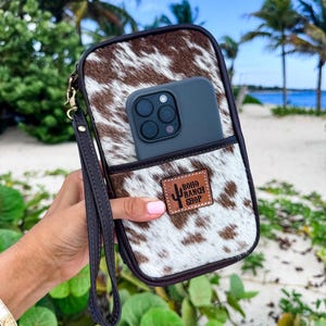 COWHIDE PASSPORT WALLET | Travel vacation Document Organizer Holder, Wallet for Women Men, boarding pass credit cards