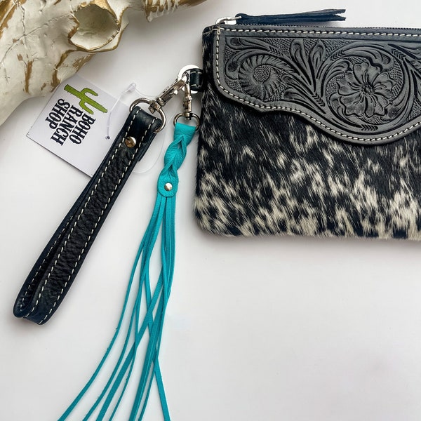 BRAIDED LEATHER KEYCHAIN western tassel skinny fringe keychain | purse charm bag charm | llavero makes a great gift!