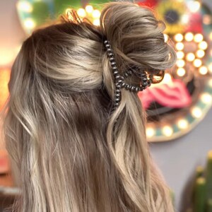 METAL BANANA HAIR claw clip - Western Hair Clip Claw image 9