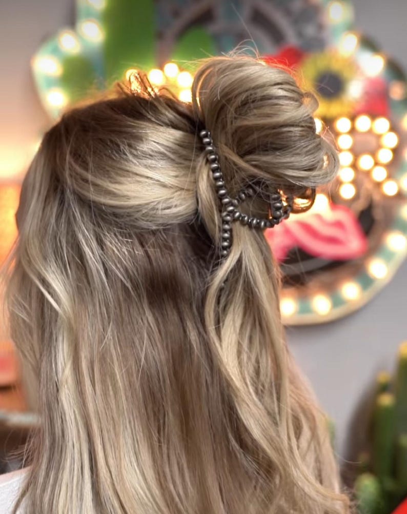 METAL BANANA HAIR claw clip - Western Hair Clip Claw image 9