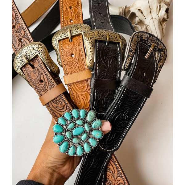 TOOLED PURSE STRAP | Western Tooled Leather Purse strap | crossbody messenger purse bag camera bag strap